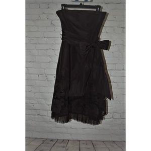 BCBG Black Strapless Dress